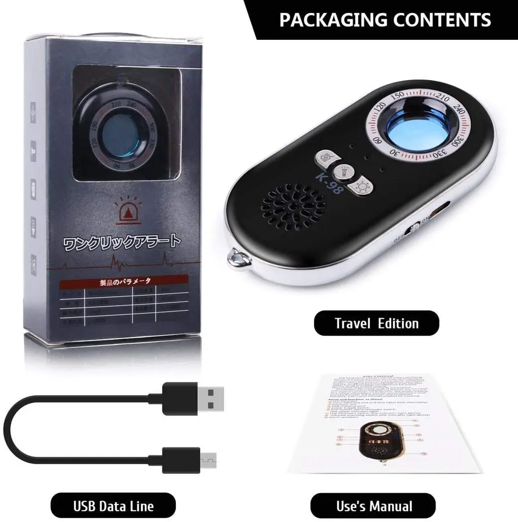 anti spy escondido camera detector infravermelho portatil safesound 04