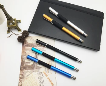 

50pcs/lot 2 in 1 Capacitive Stylus Universal Touch Screen Drawing Pen Sucker Microfiber Handwriting for Tablet PC Smart Phone