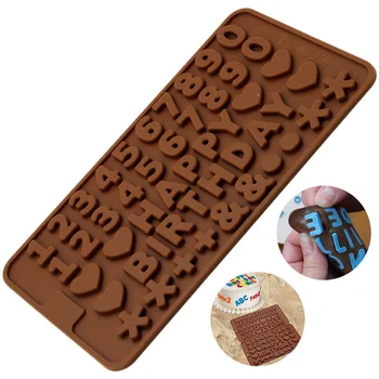 

1pcs New Hot Heaet Number Button Shapes Silicone Chocolate Mold DIY Baking Tools Non-stick Silicone Cake Mold Jelly Candy Mold