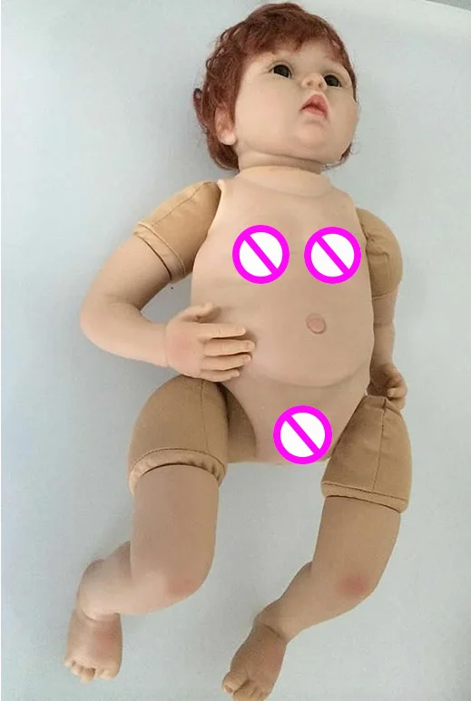 Окрашенные куклы живота Reborn Baby Doll наборы мягкий силиконовый винил Reborn накладка-живот животик части тела мальчик и девочка для 55 см куклы