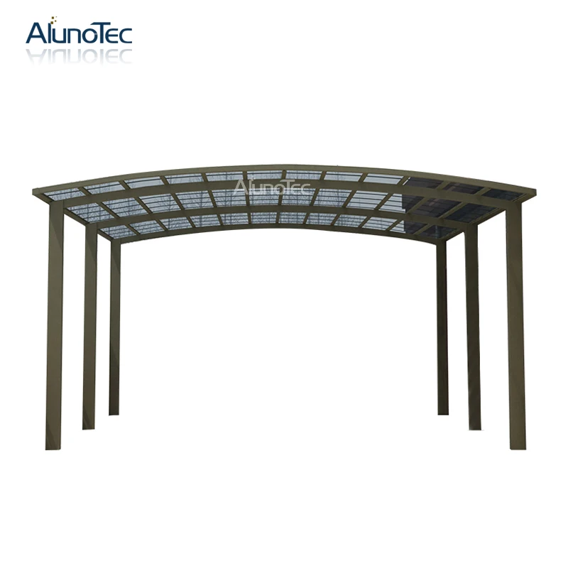 Waterproof Aluminum Polycarbonated Carport Car Shelter 5.5m Length x 6m Width x 3m Height