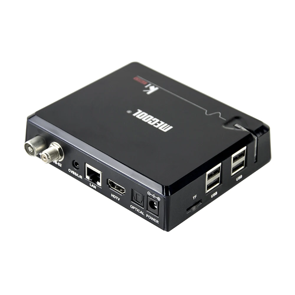 Mecool Ki Pro Отт и DVB T2 S2 Android tv Box Amlogic S905D 2 Гб DDR4 ram 16 Гб 4K HD; Smart tv телеприставка с 1 год IP tv M3U