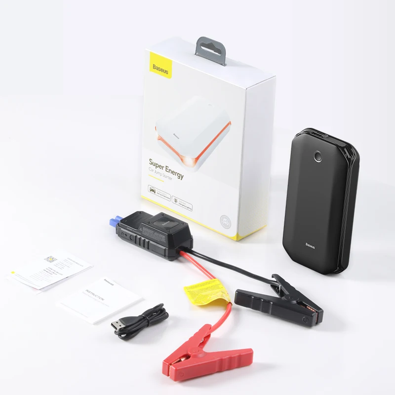 power bank 5000mah Baseus Car Jump Starter Starting Device Battery Power Bank 800A Jumpstarter Auto Buster Emergency Booster Car Charger Jump Start power bank charger Power Bank