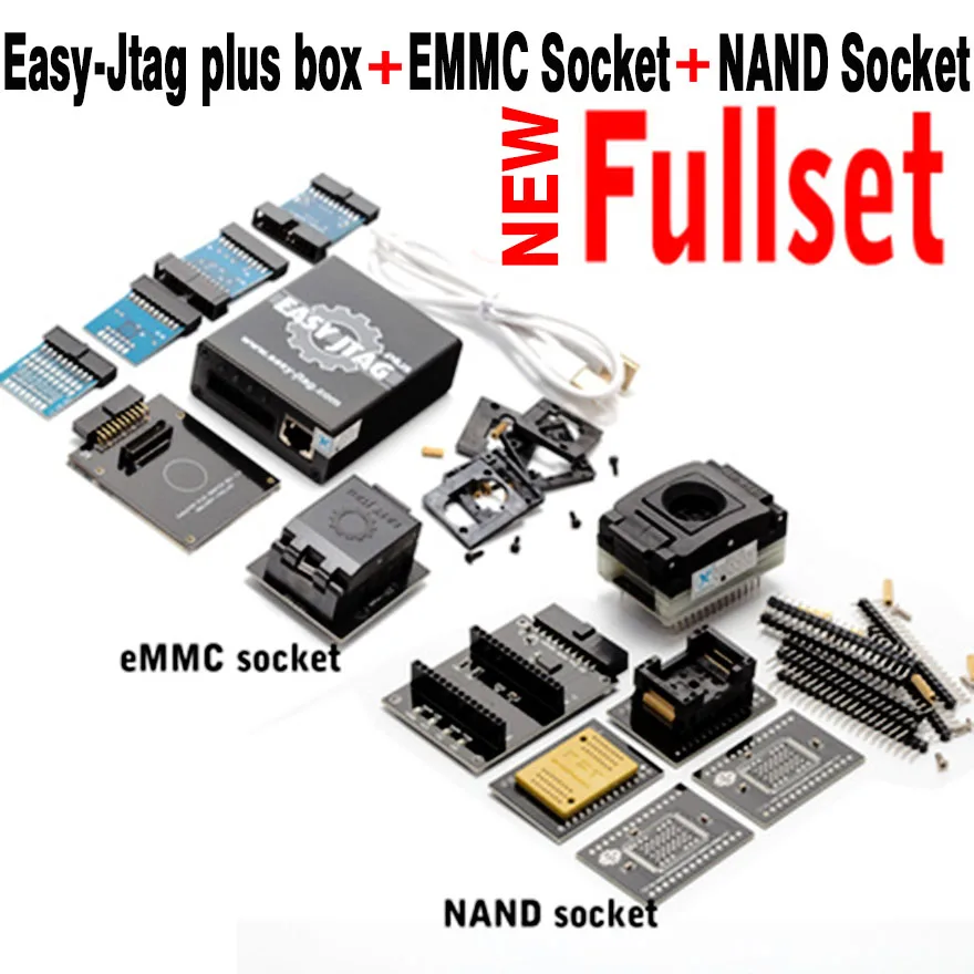 Easy-Jtag plus box+ EMMC socket +NAND socket