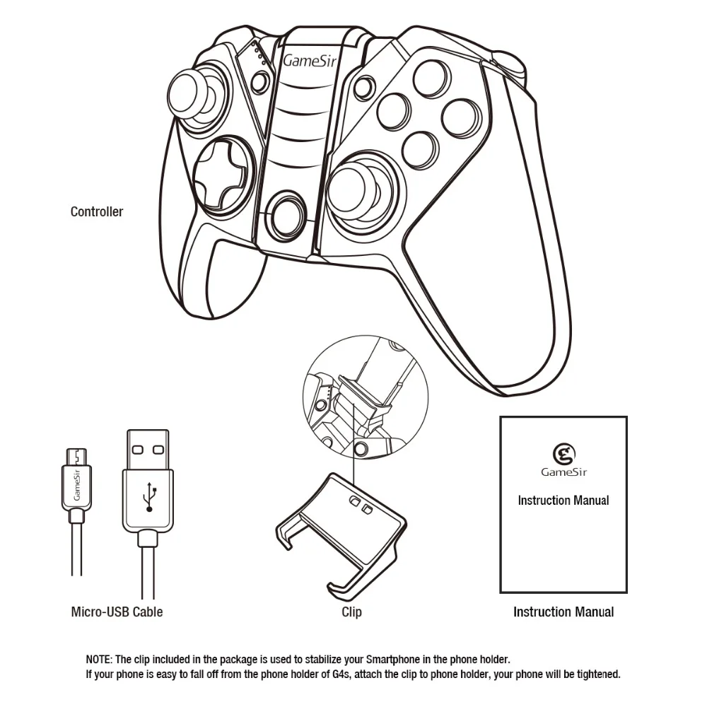 GameSir G4 Bluetooth беспроводной игровой контроллер USB проводной джойстик геймпад для смартфона для Android PC PS3 для планшета телевизора коробка