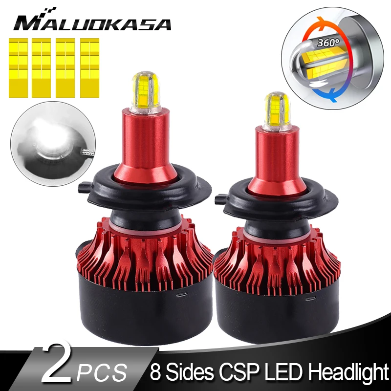 

H7 LED Headlight Bulb 8 Sides CSP 360 Shine LED H7 H8 H11 H1 Fog lights 13500LM LED Car Lights HB3 HB4 LED Bulbs Auto Lamp 12V