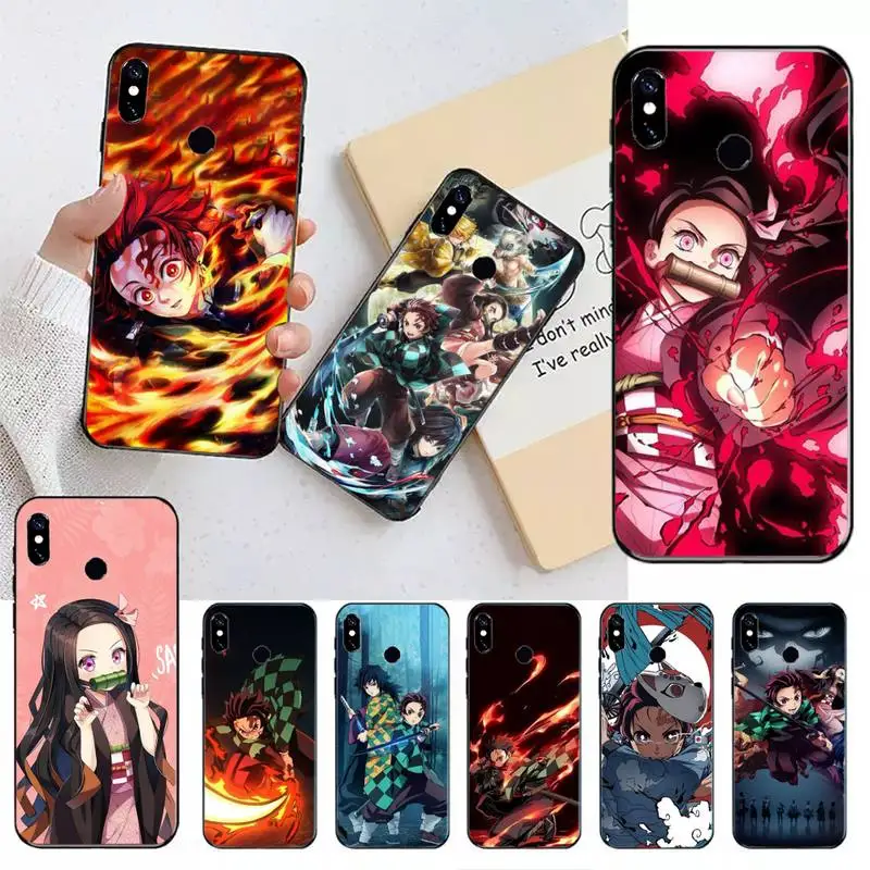 Японское аниме Манга чехол Kimetsu no Yaiba для телефона Xiaomi Redmi note 7 8 9 t max3 s 10 pro lite coque funda