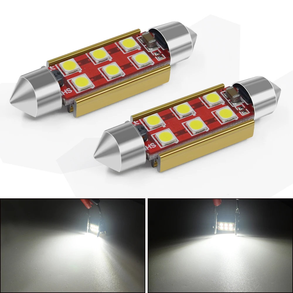 4 шт супер яркий гирлянда 36 мм/39 мм/41 мм Canbus LED 3030 SMD c5w 2Led LED гирлянда для автомобиля лампа для плафона не трогайте работающую лампу накаливания