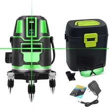 Laser Level 360 Green Auto Self-Leveling 360 Rotary Cross Line Laser Level Tilt Leveling Glasses For Laser Level 2 3 5 Lines