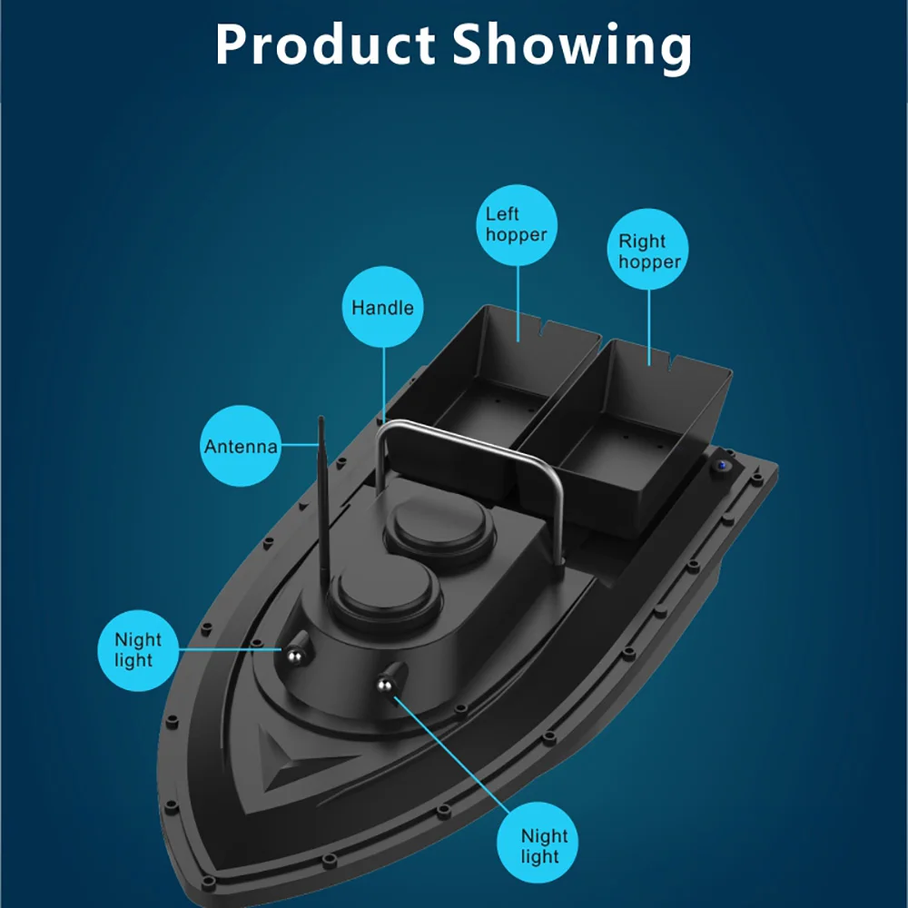 Fishing Tool Smart RC Bait Boat Toys Dual Motor Fish Finder Ship For fishing Boat Remote Control 500m Fishing Boats Speed a Boat