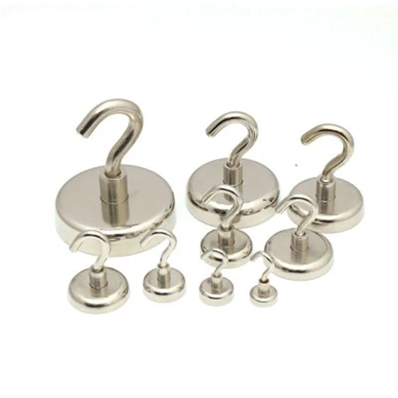 2PCs Strong Magnetic Hooks Heavy Duty Wall Hanger Key Coat Cup Hanging for Home Kitchen Storage Organization | Дом и сад
