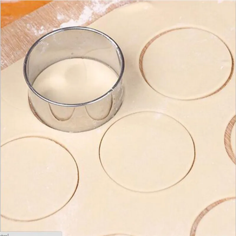 1pcs Stainless Steel Round Dumplings Molds Set Cutter Maker Cookie Pastry Wrapper Dough Cutting Tool Kitchen Gadgets Dumpling Maker