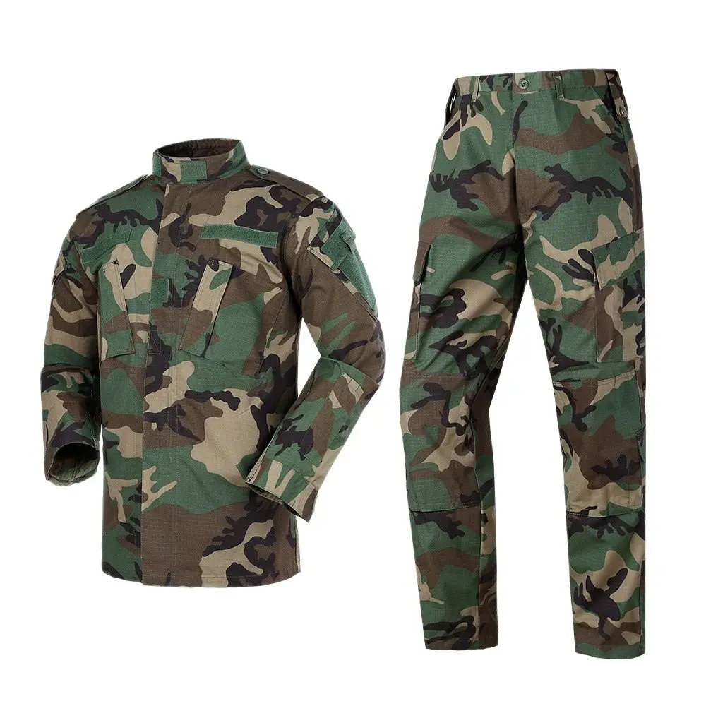 Men's sets  Woodland Camouflage ACU Military Uiforms Tactical Uniform Army Cloth