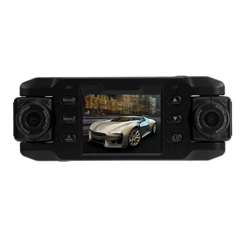 X8000 HD Автомобильный видеорегистратор, видеорегистратор с поворотом на 140 градусов, ночное видение, gps, двойной объектив, видеорегистратор