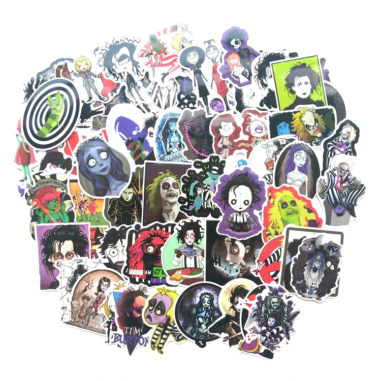 61 шт. стикер s Tim Burton классический фильм Эдварда ножницы Граффити для скейтборда