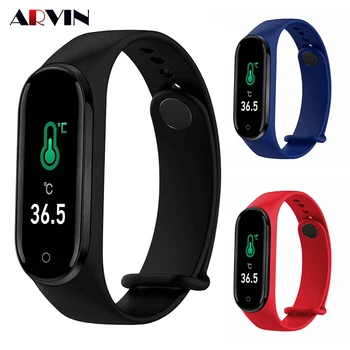 

Arvin M4pro Men Women Waterproof Body Temperature Smartwatch Fitness Tracker Smart Watch Sport Blood Pressure Heart Rate Monitor