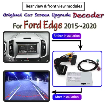 

Rear Front BackUp Camera Module Decoder For Ford Edge 2015~2020 Interface System Original Car Screen Display Upgrade CAM Adapter