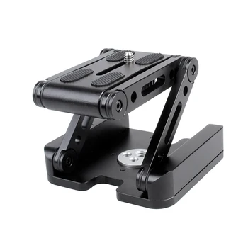 

Z-shaped Tripod Head Portable Aluminum Alloy Tripod Ballhead Flexible Foldable Tilt Head for Canon Nikon Sony DSLR ILDC Cameras