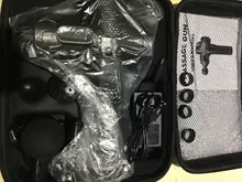 Pantalla LCD masaje arma profundo masajeador muscular dolor muscular cuerpo masaje de cuello ejercicio de relajación adelgazar la alivio del dolor