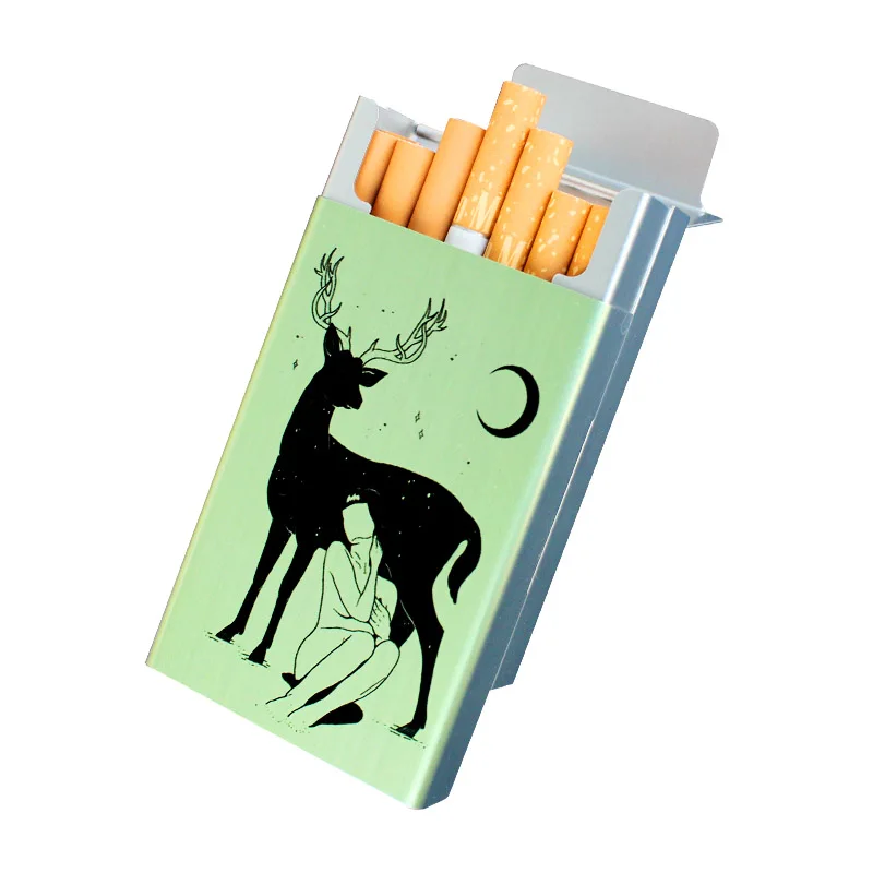 Smoking Gift Cigarette Box Holder Smoke Case Portable Tobacco Holder