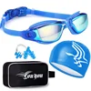 Professional Goggles Anti-Fog UV Protection Adjustable Swimming Goggles Men Women Waterproof silicone Swim glasses Pool Eyewear 3