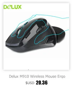 Delux M618X 2,4 ГГц Беспроводная + Bluetooth 3,0/4,0 многомодовая мышь эргономичная Вертикальная мышь перезаряжаемый компьютер лазер 6D Mause