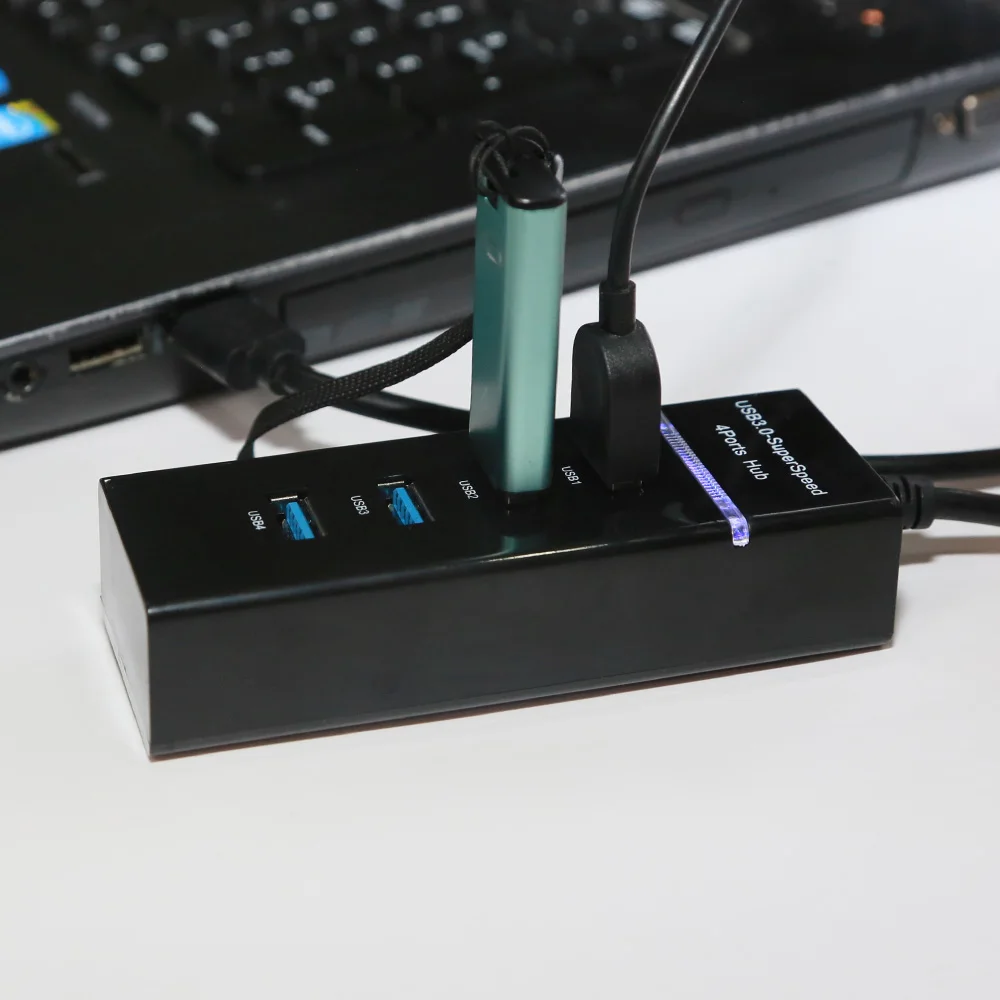4 порта usb-хаб высокая скорость 5 Гбит/с usb 3,0 концентратор для порта usb разветвитель 3 usb хаб для портативных ПК компьютер аксессуары док-станция usb 3,0