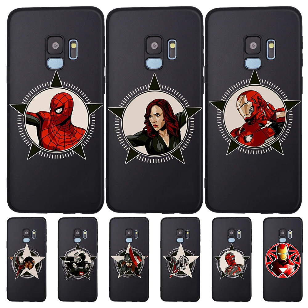 

marvel Avengers For Samsung Galaxy S6 S7 Edge S8 S9 S10 Plus Lite Note 8 9 10 A30 A40 A50 A60 A70 M10 M20 Case Cover coque soft