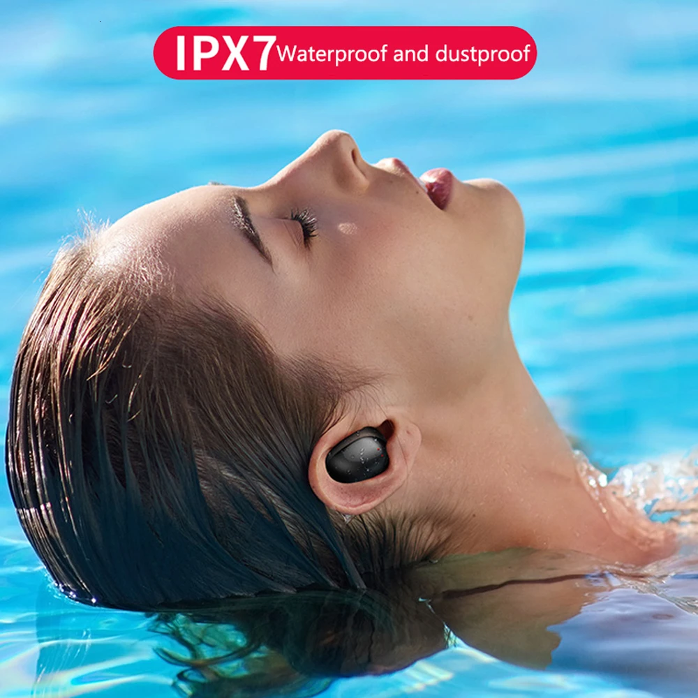 TWS 5,0 Bluetooth наушники IP7 беспроводные наушники 6D стерео HiFi спортивные наушники с микрофоном для всех телефонов