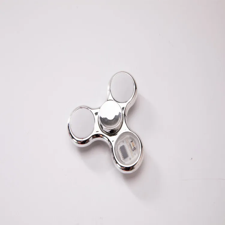 Plastic UV Electroplated Light Included 18 36 Variable LED Shining Crystal Children Rotating Fidget Spinner between Toy Wholesal