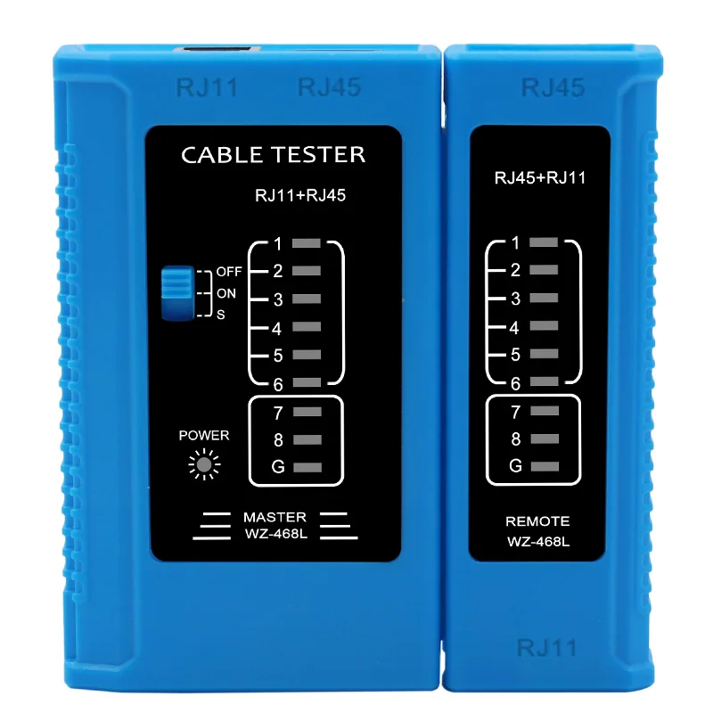 blue Профессиональный сетевой кабель тестовый er RJ45 RJ11 RJ12 CAT5 UTP LAN кабель тест er детектор дистанционного тестирования Инструменты сетевое оборудование высокое качество - Цвет: blue