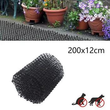 

2 Meters Cat Scat Mats with Spikes Prickle Strips Anti-Cat Digging Stopper for Garden Protect Plants Flowers DTT88