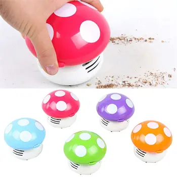 

Household Cleaning Tools 1PC Cute Mini Mushroom Vacuum Desk Table Dust Micro Cleaner Sweeper Corner Candy Dustpans