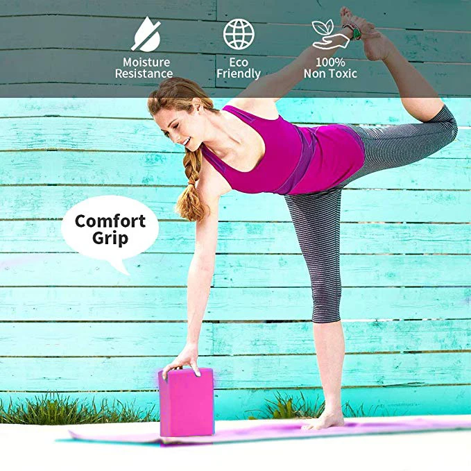 EVA Gym Block пена кирпич высокой плотности набор тренировочных упражнений Йога валик Подушка растяжение прочный фитнес пена блок