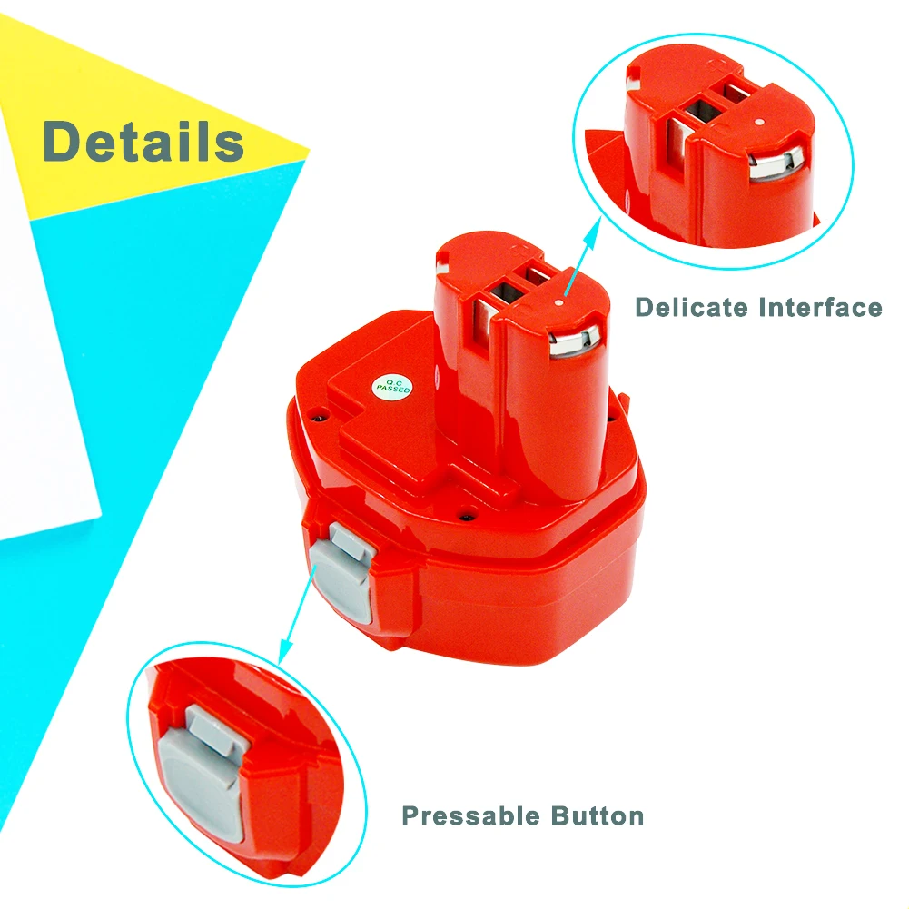 2X Замена для Makita 14,4 V Батарея 3.0Ah Ni-CD Мощность инструмент Батарея 1420 1422 1433 1434 1435 6280D 192600-1 батареи електричюеского инструмента