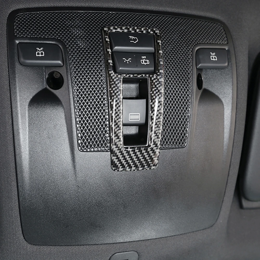 Углеродное волокно передняя лампа для чтения крышка отделка декоративные Стикеры для автомобилей для Mercedes Benz GLA CLA класс W176 A180 X156 C117