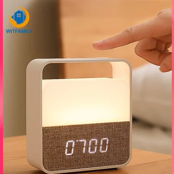 

Smart Mute Luminous Multifunction LED Clock Rechargeable Creative Personality Portable Alarm Clock