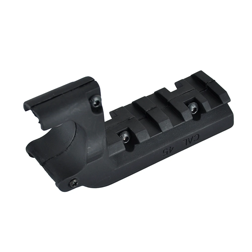 Black WADSN GBB Pistol 45 Colt 1911 M1911 20mm Mount Softair Under Rail Adapter Tactical Gun Accessories - Цвет: Black