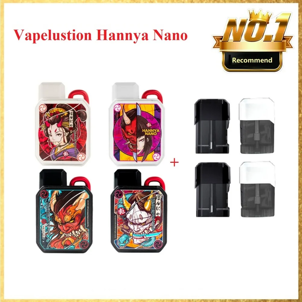 Новый Vapelustion Hannya Nano Pod Mod Kit с батареей 600 мАч баком 2 мл и катушкой Ом System Vapor vs Target PM80