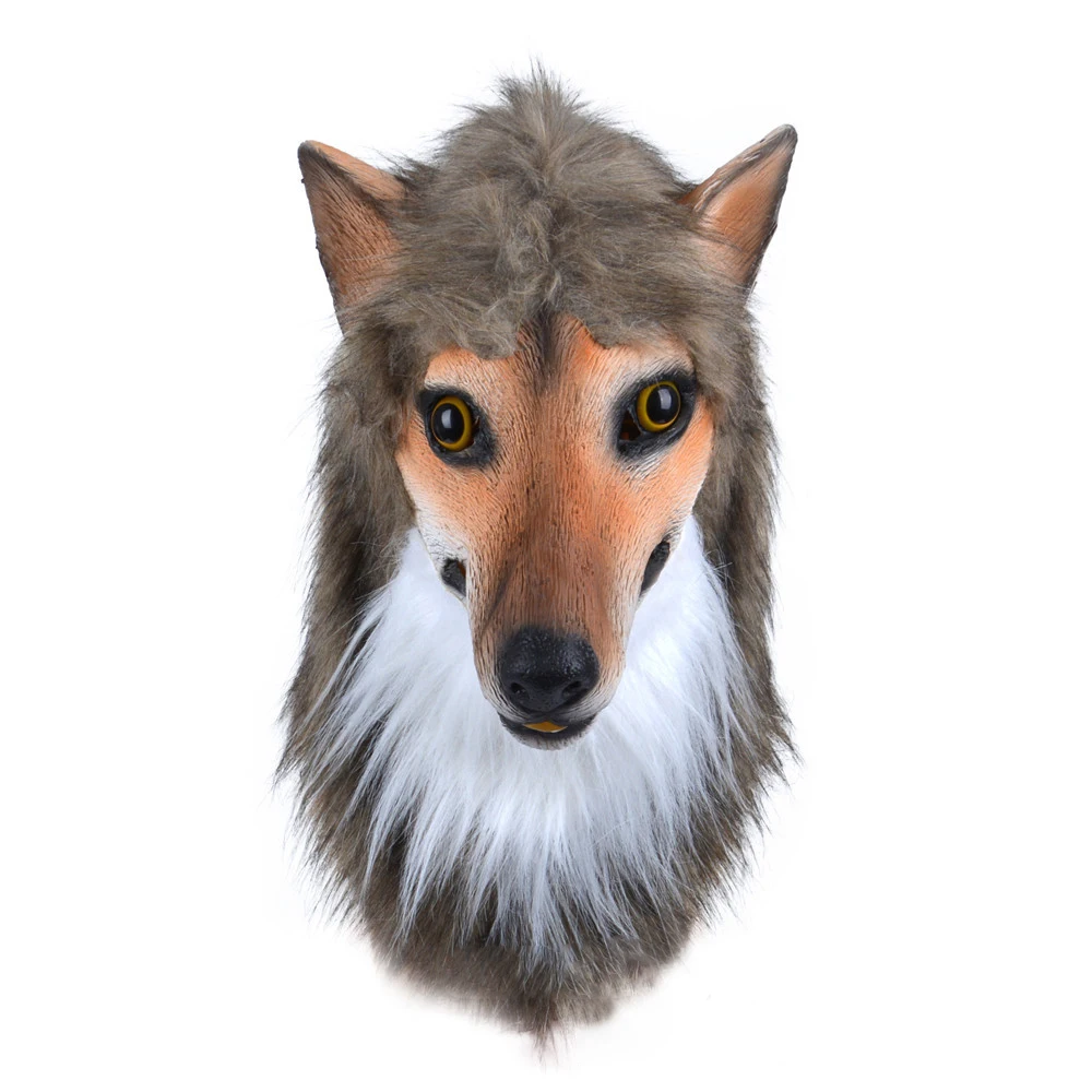 

Anime Game Wolf Dog Animal Latex Mask Halloween Carnival Environmentally Friendly Cosplay Masks Adult Props