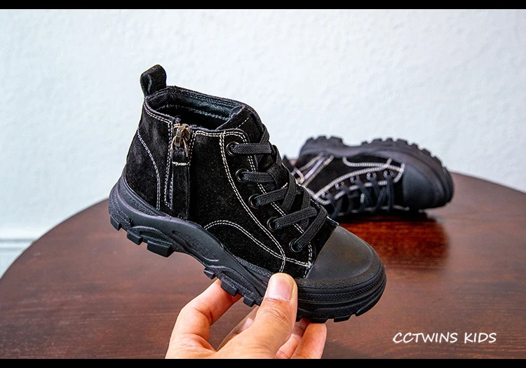 CCTWINS/детская обувь; коллекция года; сезон осень; модные рыцарские Ботинки martin для девочек; повседневная детская обувь в стиле ретро для мальчиков; ботинки в британском стиле; MB107