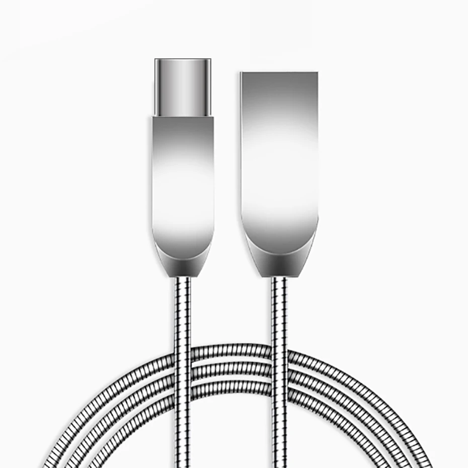 3A быстрое зарядное устройство металлический кабель Micro usb type-C для huawei samsung Meizu мобильный телефон зарядка кабелей Синхронизация данных шнур прочный кабель