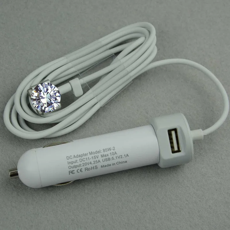 85 Вт 20В 4.25A Ноутбук Автомобильное Зарядное устройство для Apple Magsafe2 MacBook Pro retina 1" 17" A1398 A1424 MC975 MC976 ME664 ME665 ME293 ME294