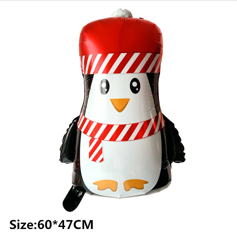 1 Рождественское украшение счастливый год алюминиевый шар воздушный шар снежинки старый человек милый олень Пингвин медведь мультфильм воздушный шар