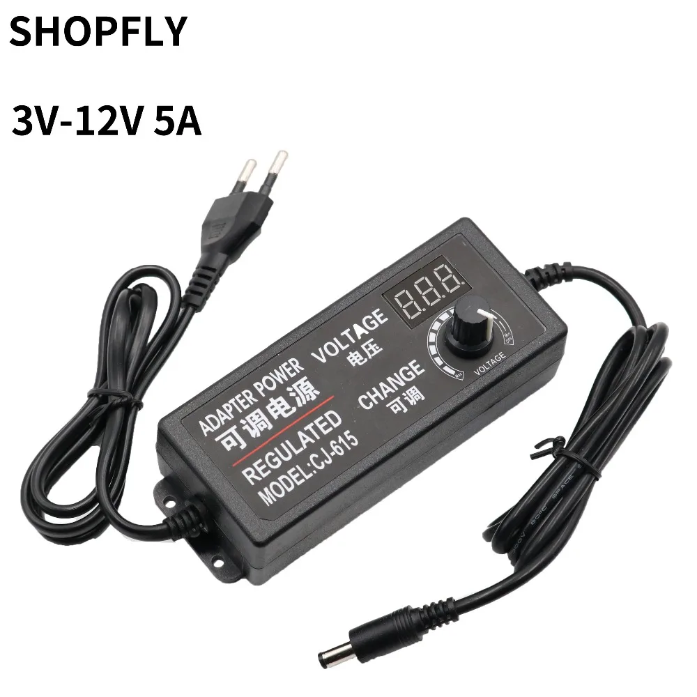 AC 100-240V to DC 3 V-12 V 5A Универсальный адаптер трансформатор адаптер питания 3V 4V 5V 6V 10V 12V 1A 2A 3A 4A 5A для светодиодный ленты