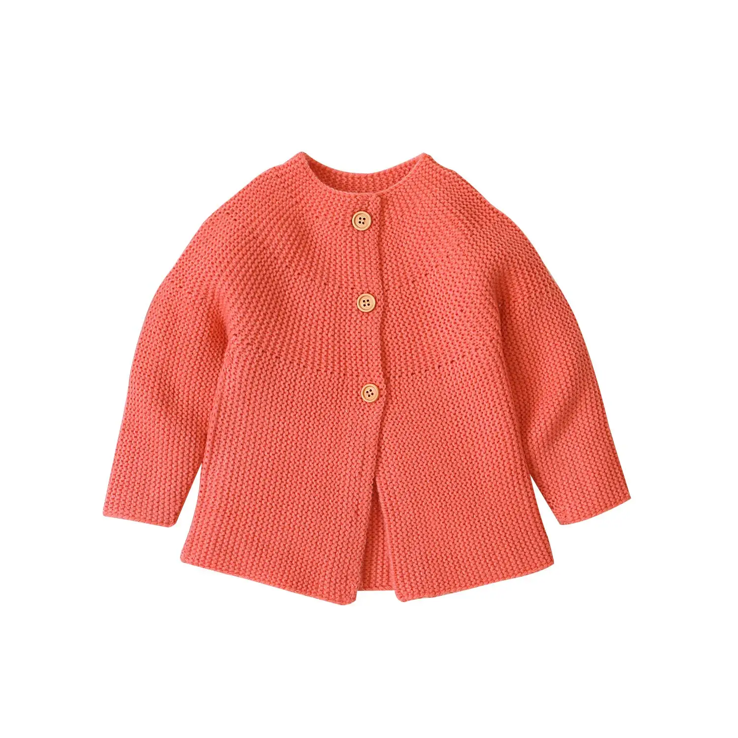 Лидер продаж, Новые вязаные свитера для новорожденных девочек, куртка, пальто, верхняя одежда, верхняя одежда, зимнее теплое пальто - Color: Orange