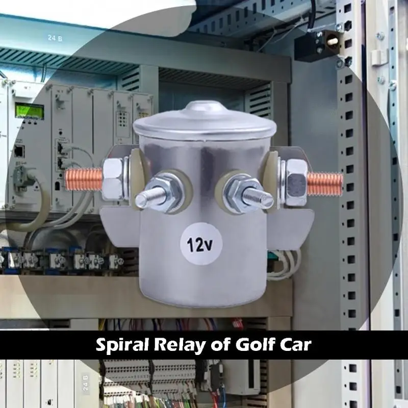 

5/16-24 Terminal Motor Golf Cart Truck Relay Lightweight and Delicate Multifunctional Metal Solenoid Valve Switch Relay