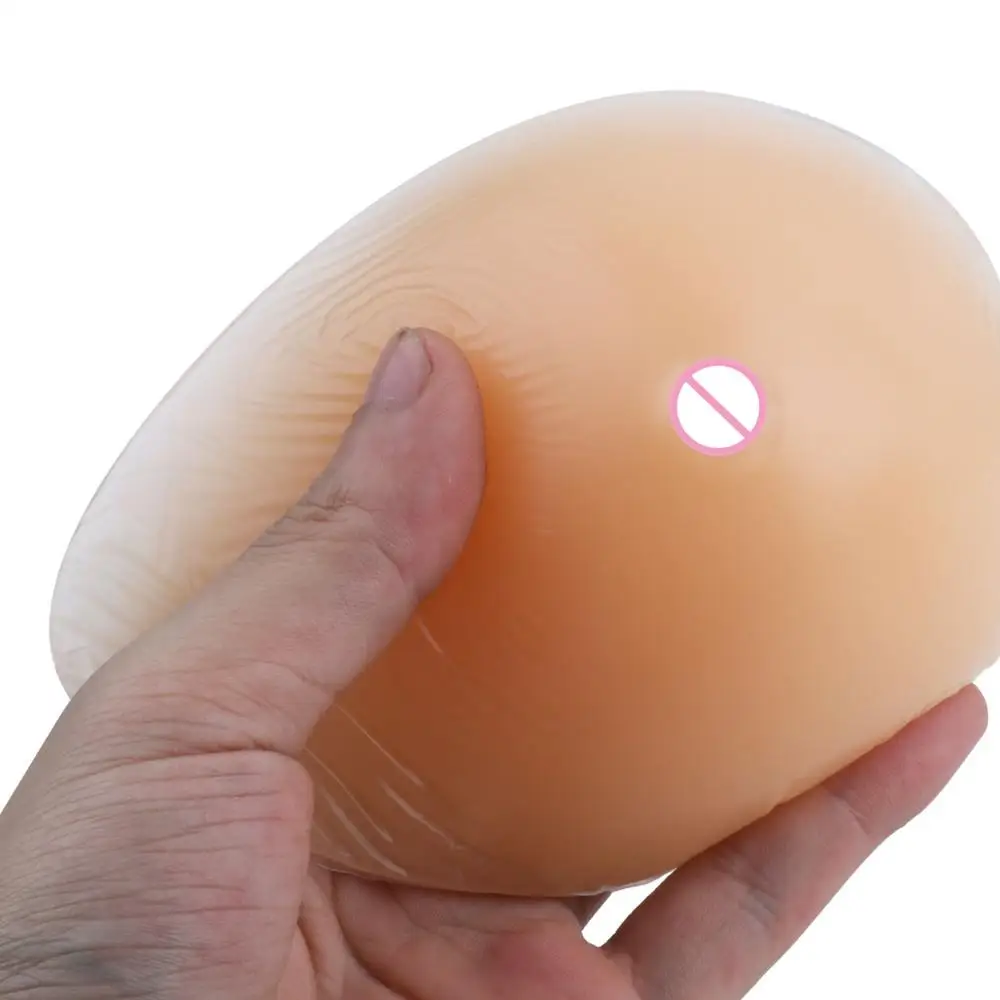 Fake Breast Boobs Nude Soft Silicone Waterdrop Shaped Fake Breast Mastectomy Prosthesis Pad Reusable Adult Toys
