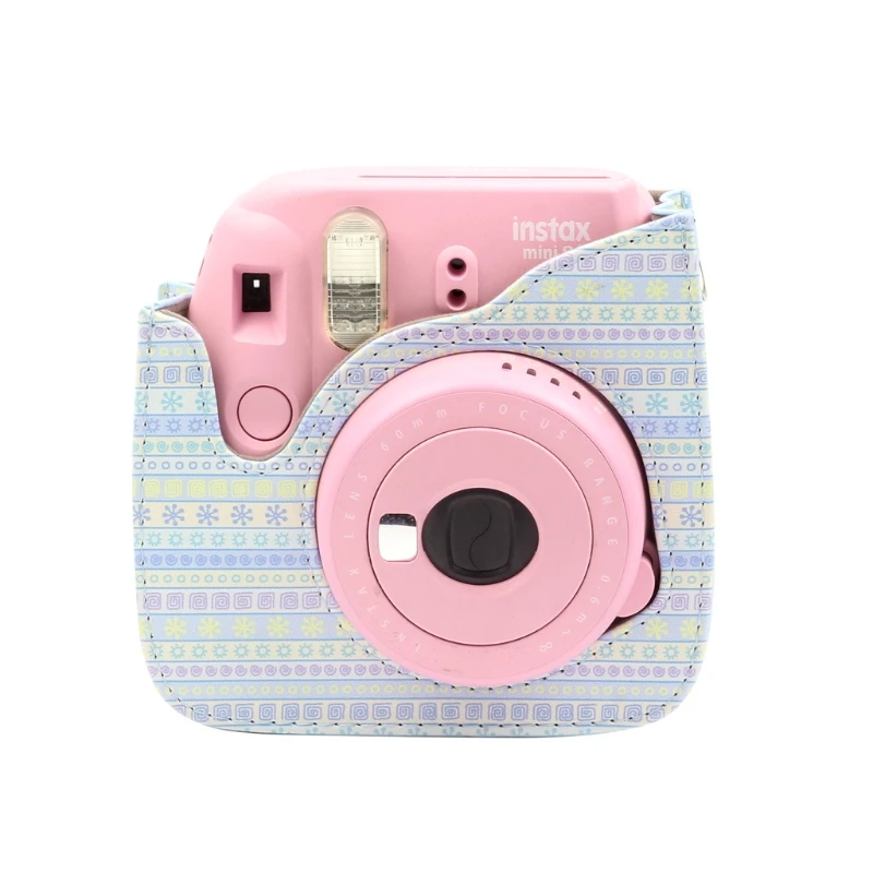 Для Fujifilm Instax Mini 8 8+ 9 Аксессуары для камеры цветы из искусственной кожи Защитная сумка на плечо Чехол
