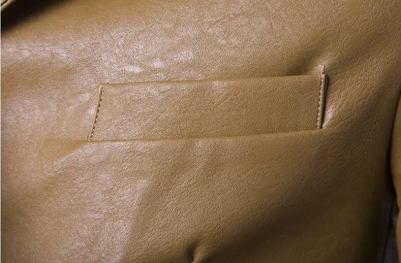 S-2XL, хит, весенний мужской модный костюм из искусственной кожи на одной пуговице для отдыха